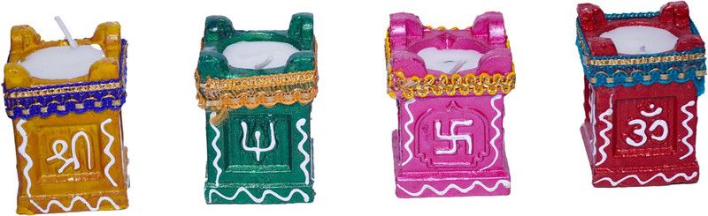 JMD Creation Terracotta (Pack of 4) Table Diya  (Height: 4 inch)