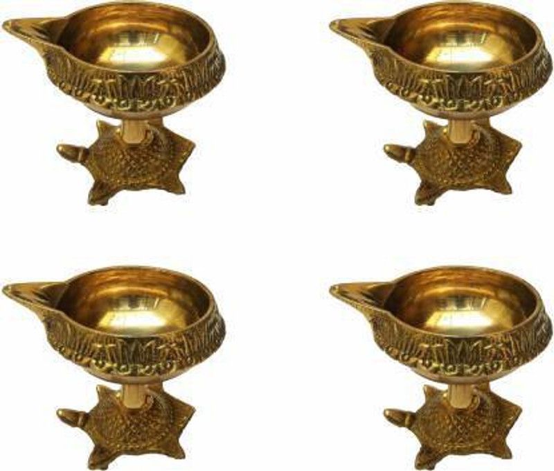 Brass Table Diya Set