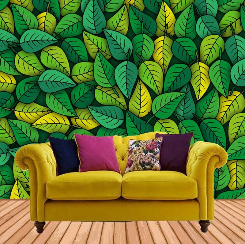 Decorative Production Floral & Botanical Green Wallpaper  (228 cm x 40 cm)