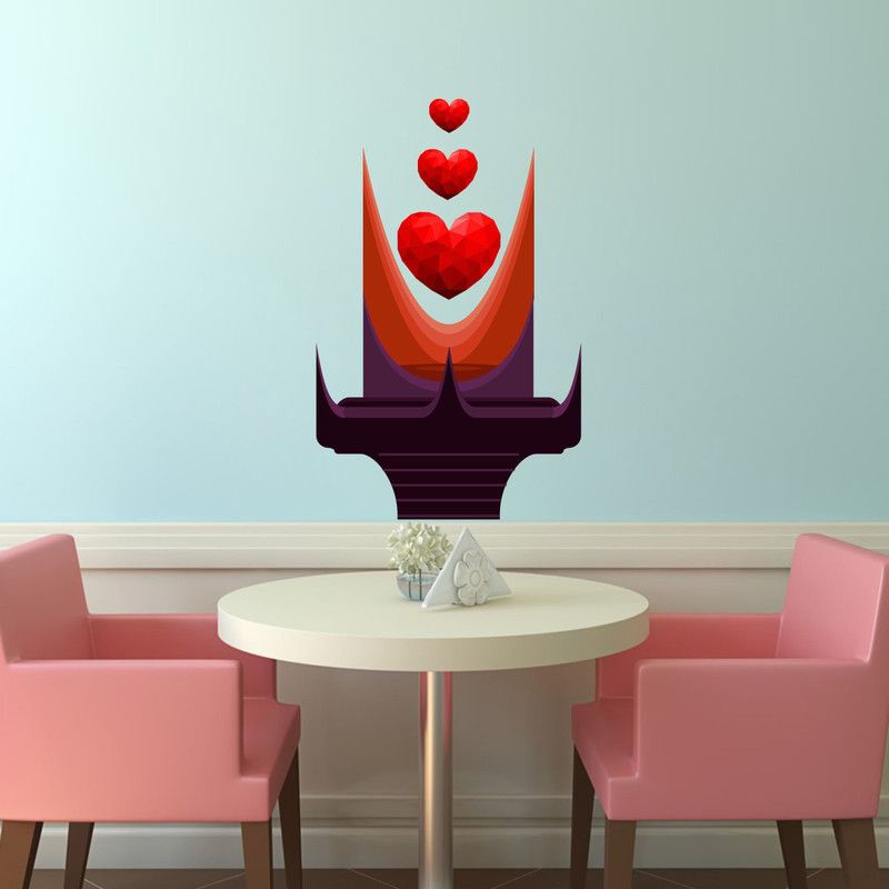 JSS DECORATIONS DESIGNS 91 cm Abstract Wall Stickers ( 91Cm X 58Cm ) Self Adhesive Sticker  (Pack of 1)