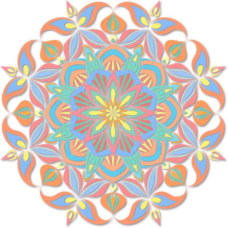 woopme Art & Paintings Multicolor Wallpaper  (60 cm x 60 cm)