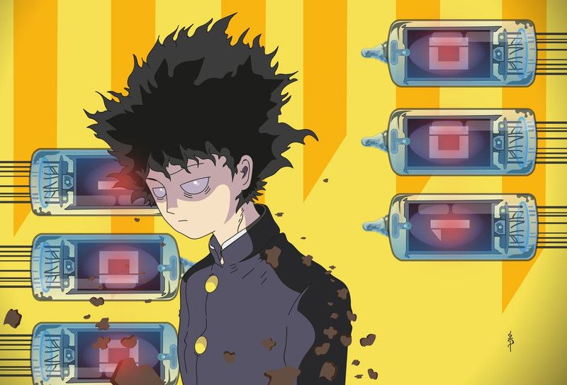 Mob Psycho 100 Anime Series Hd Matte Finish Poster Paper Print  (12 inch X 18 inch, 12 x 18 Inch Unframed)