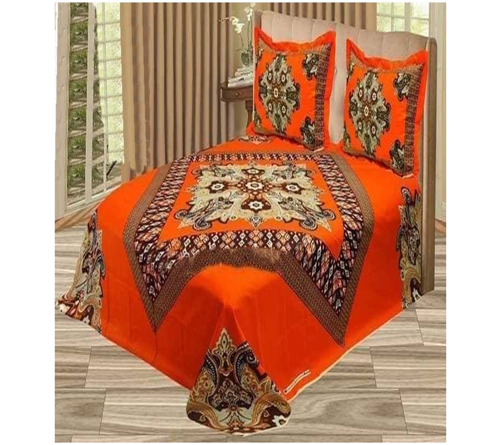 Double Size Cotton Bed Sheet 3 pcs Set