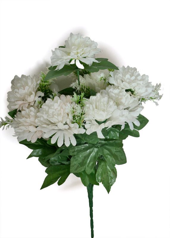 UMA SIGN White Tulips Artificial Flower  (15 inch, Pack of 10, Flower Bunch)