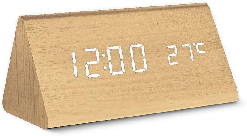 InOne Digital Wooden Clock