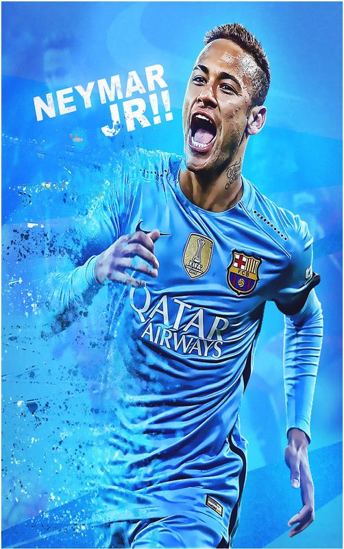 Neymar Flex Poster for Room B40 Paper Print  (18 inch X 24 inch, Rolled)