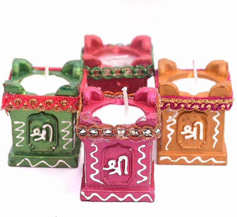 STLYZ Terracotta (Pack of 20) Table Diya Set  (Height: 1 inch)