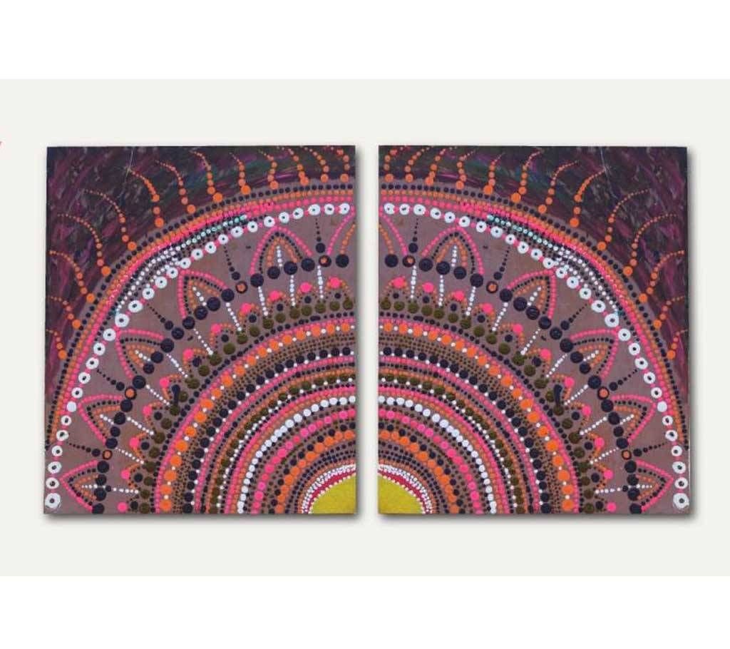Wooden Art wallmat 2 pieces set