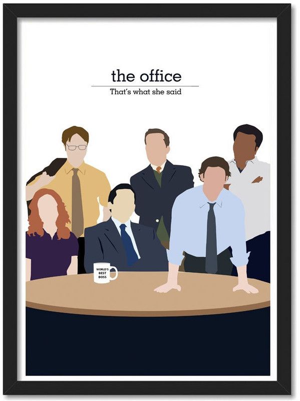 The Office framed Poster for Room & Office(10x13 inch,Framed) Paper Print  (13 inch X 10 inch, Framed)