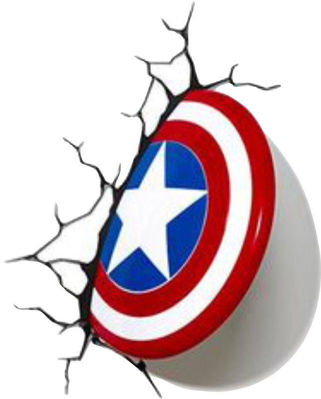 Sahaj Décor 48 cm Captain America Magnetic Sticker  (Pack of 1)