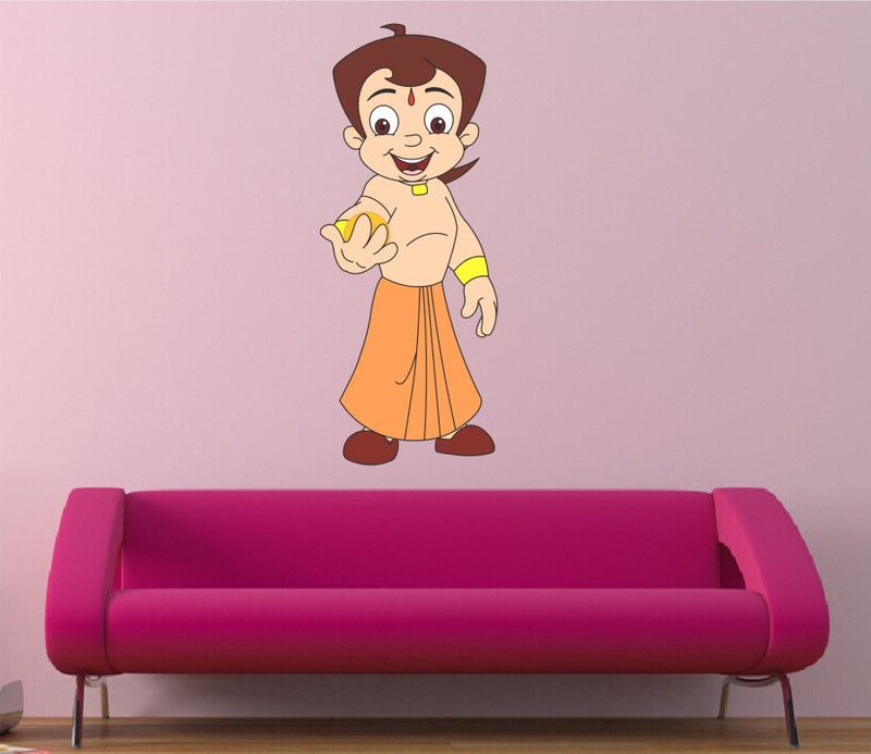 BALKRISHNA WALL STICKER 89 cm CHOTA BHIM Self Adhesive Sticker  (Pack of 1)