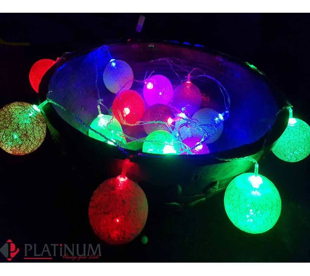 Cotton Ball Fairy Light