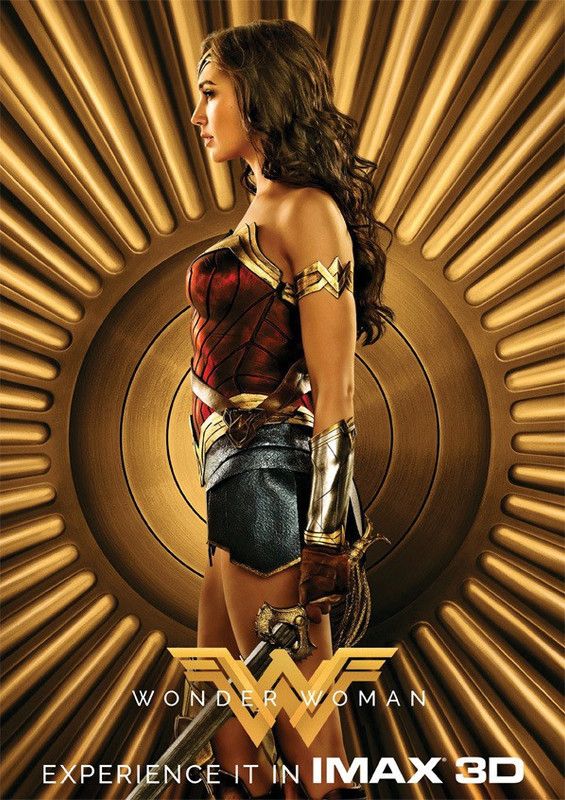 Wonder Woman Movie Poster for Room & Office (13 Inch X 19 Inch, Rolled) Multi Color Paper Print  (19 inch X 13 inch, Rolled)