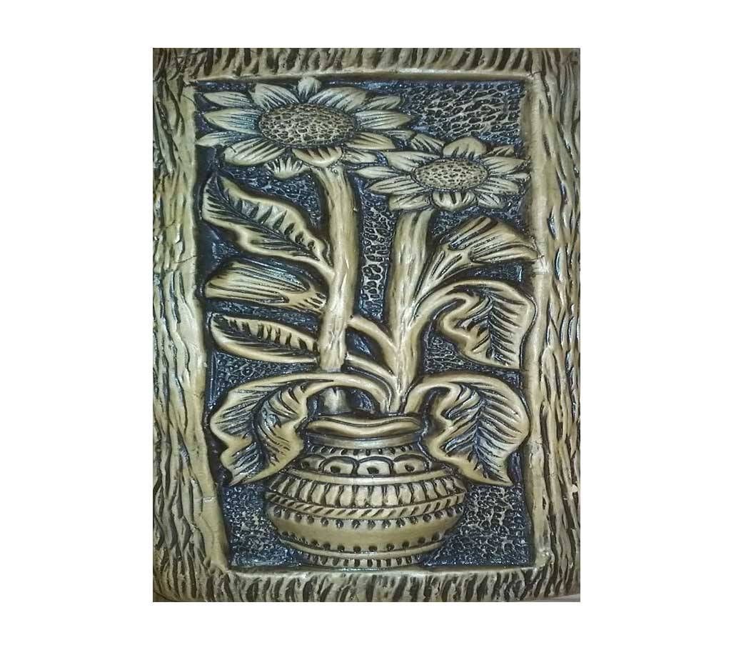 Clay show piece: Sun flower