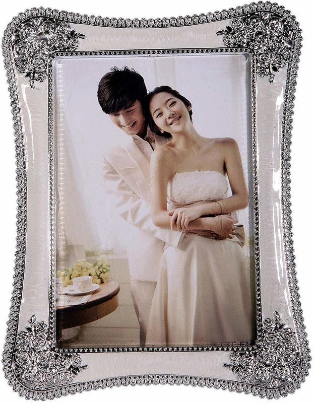 Delhi Gift House Acrylic Personalized, Customized Gift Best Friends Reel Photo Collage gift for Friends, BFF with Frame, Birthday Gift,Anniversary Gift Table  (Silver, 1 Photo(s), 5*7)