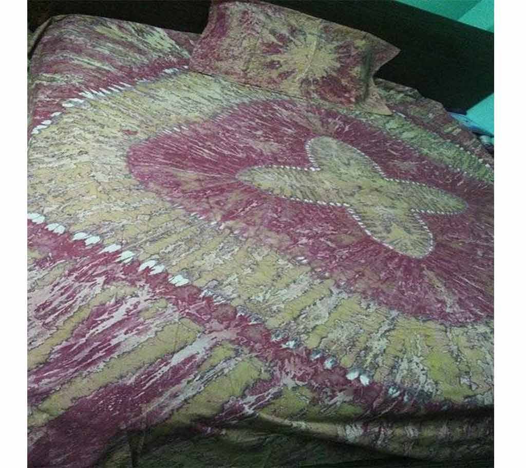 Double size bihari batik bed sheet set 