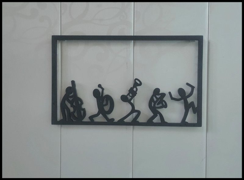 Classical Youth Wall-Hanging MUSIC Wall Art Decor Home/Office/Hotels/Cafes/Gift Item (MDF)  (Black)