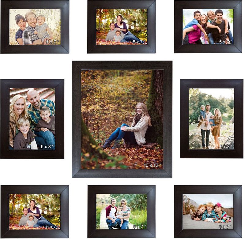 Allure Wood Personalized, Customized Gift Best Friends Reel Photo Collage gift for Friends, BFF with Frame, Birthday Gift,Anniversary Gift Wall  (Brown, 9 Photo(s), 12.5 x 17.5 cm, 15 x 20 cm, 25 x 30 cm)