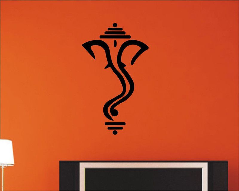 Jump up 25 cm Stylish "GANESHA" clip-art Self Adhesive Sticker  (Pack of 1)