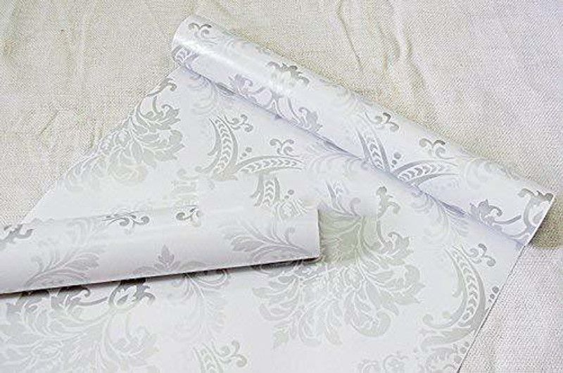 shreeji creation Abstract White Wallpaper  (1000 cm x 45 cm, Pack of 2)
