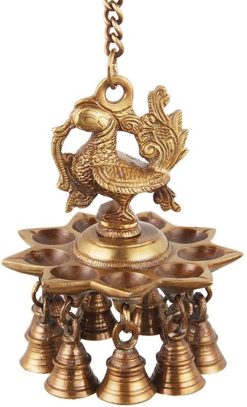 DAS TRADERS Decorative Showpiece - 35 cm  (Brass, Gold)
