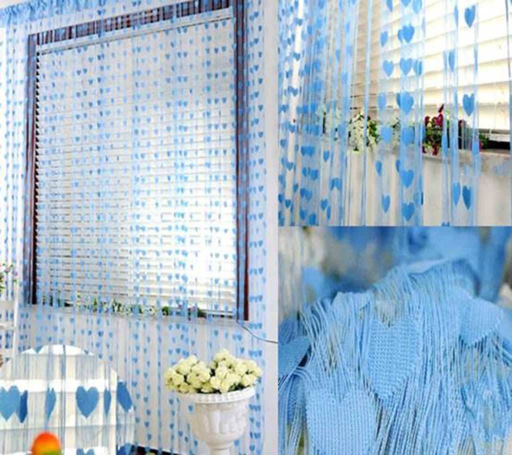 Heart shape net Curtain- 2pcs