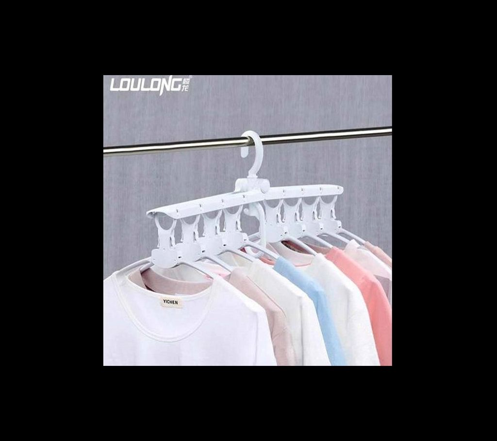 Multi-functional plastic clothes hanger folding,ma