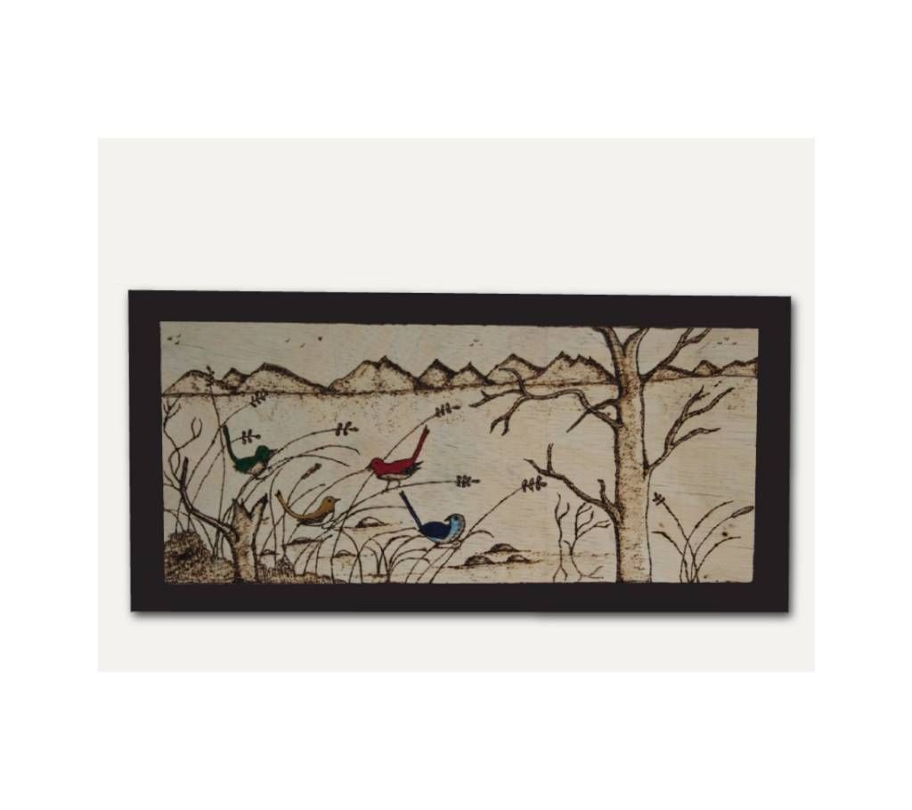 Wooden Burning Wallmat