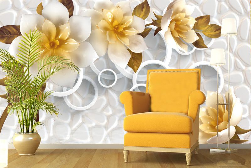 Decor World Floral & Botanical Multicolor Wallpaper  (127 cm x 40 cm)