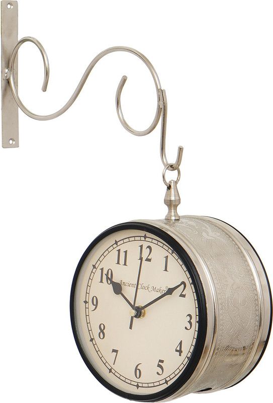 Chronikle Analog 36 cm X 28 cm Wall Clock  (Multicolor, Without Glass, Standard)