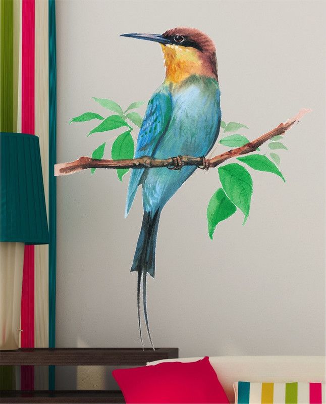 BALKRISHNA WALL STICKER 60 cm NEW BIRD Self Adhesive Sticker  (Pack of 1)