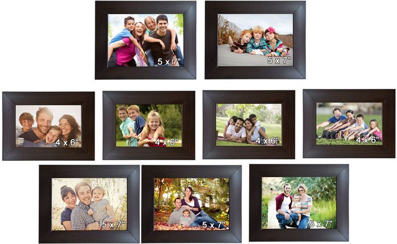 Allure Polymer Personalized, Customized Gift Best Friends Reel Photo Collage gift for Friends, BFF with Frame, Birthday Gift,Anniversary Gift Wall  (Brown, 9 Photo(s), 10 x 15 cm, 12.5 x 17.5 cm)