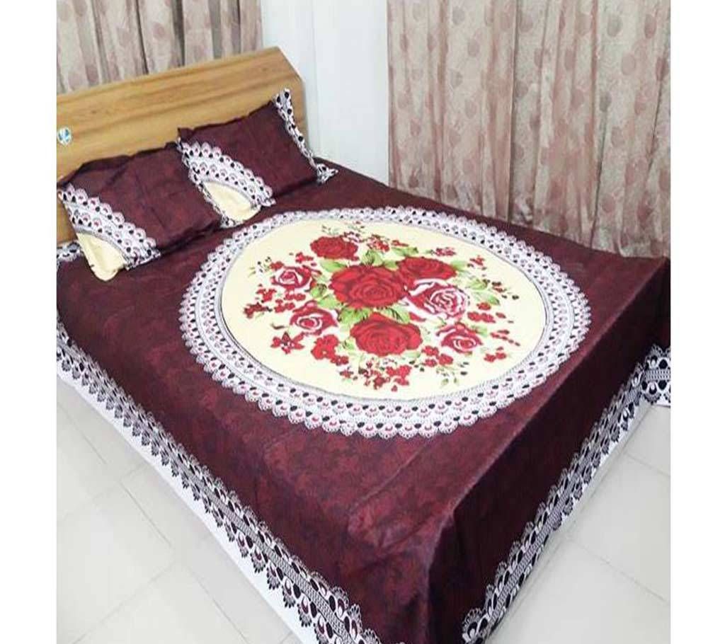 Home Tex King Size Cotton Bed Sheet (Double)