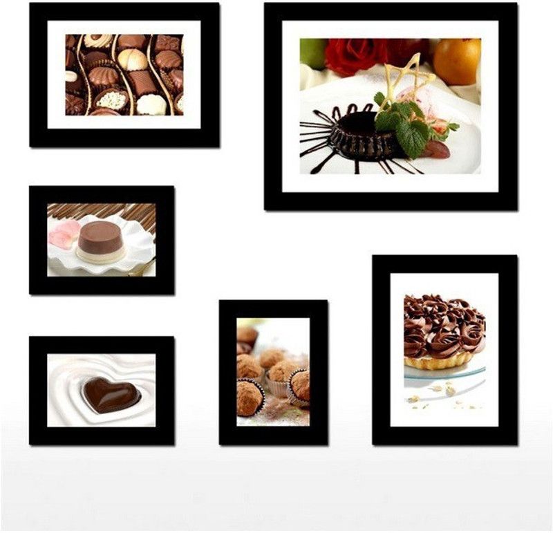 Desi Frame MDF Personalized, Customized Gift Best Friends Reel Photo Collage gift for Friends, BFF with Frame, Birthday Gift,Anniversary Gift Wall  (Black, 6 Photo(s), 4 By 6 (3pc); 5 By 7 (2pc); 8 By 10 (1pc))