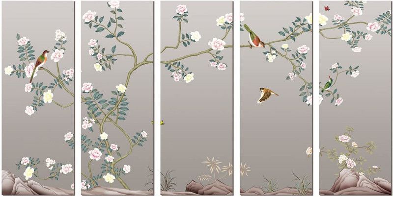 Paper Plane Design Digital Reprint 27 inch x 50 inch Painting  (With Frame)