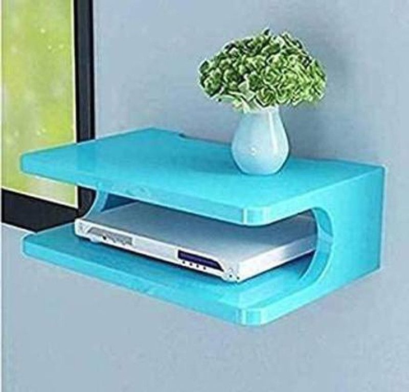 Empire Arts MDF (Medium Density Fiber) Wall Shelf  (Number of Shelves - 2, Blue)