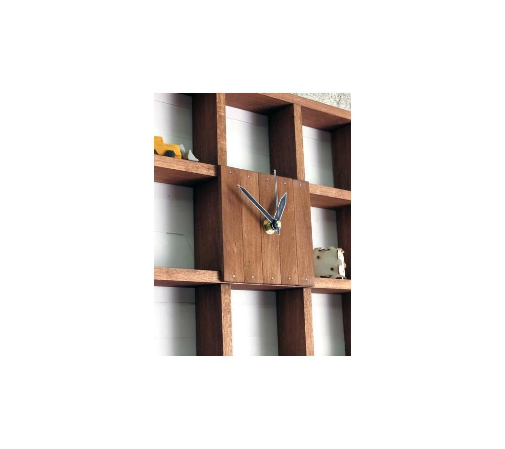 Wall Showcase with clock