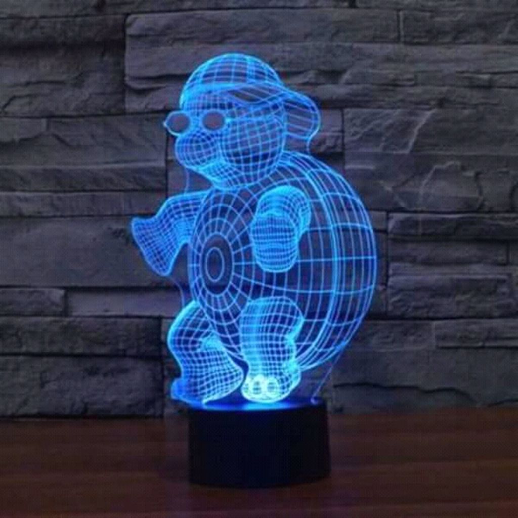 Turtle Remote Control 3D Lamp