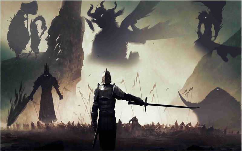 Dark Souls Game Wall Poster For Room With Gloss Lamination M37 Paper Print  (12 inch X 18 inch, Rolled)