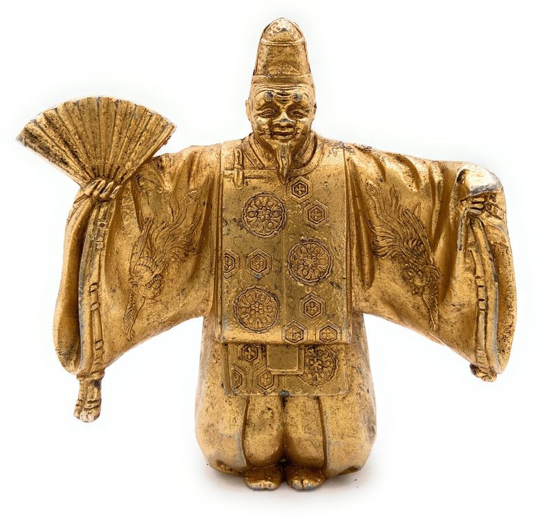 Bhunes Brass Antique Buddhist Tibetian Decorative Showpeice Decorative Showpiece - 11 cm  (Brass, Gold)