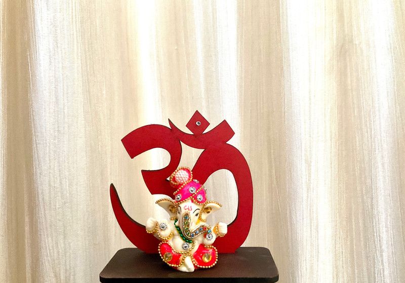 Trilochan Collection Decorative Showpiece - 13 cm  (Marble, Multicolor)