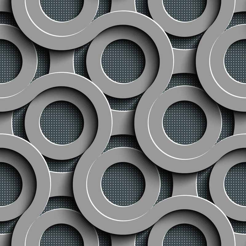 DWELLSINDIA Decorative Grey Wallpaper  (244 cm x 41 cm)