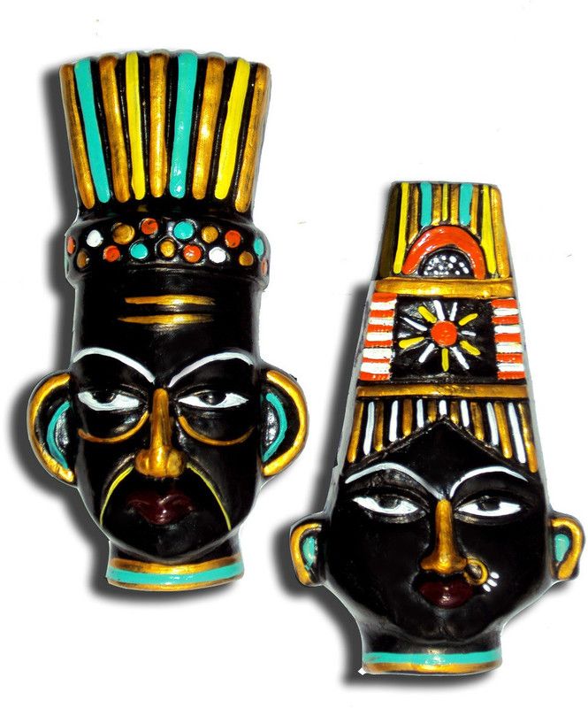 New Life Eco Friendly Handmade Home Decorative Wall Hanging Egyptian Showpiece Figurine Decorative Showpiece - 24 cm  (Terracotta, Multicolor)
