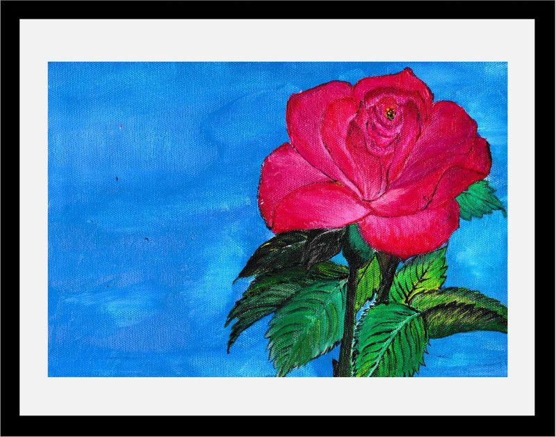 All In One Canvas 11.5 inch x 15 inch Painting  (With Frame)