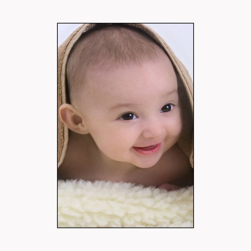 Poster N Frame Textured Cute Baby Poster for Pregnant Women Paper Print  (18 inch X 12 inch)