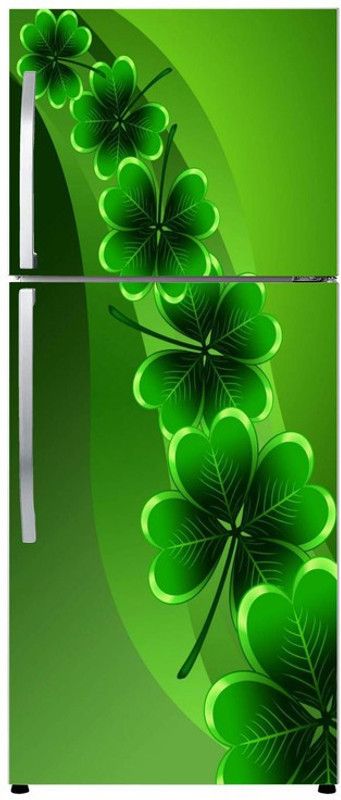 Advait Designs 60 cm Advait Designs decorative golden apple design full cover fridge wallpaper poster extra large fridge sticker (pvc vinyl covering area 61cm X 160cm ) Self Adhesive Sticker  (Pack of 1)
