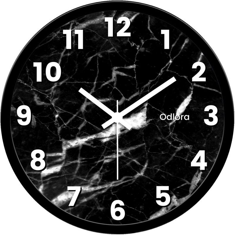 ODLORA Analog 30 cm X 30 cm Wall Clock  (Multicolor, With Glass, Standard)
