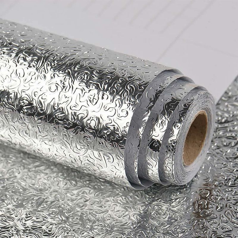 KHODAL MART Architecture Silver Wallpaper  (500 cm x 60 cm)