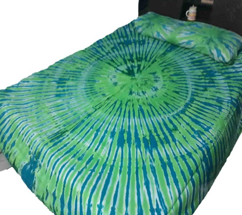 Batik Printed Double Size Bed sheet Set 