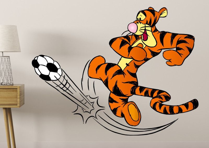 AK WALL STICKERS 60 cm TIGER Self Adhesive Sticker  (Pack of 1)